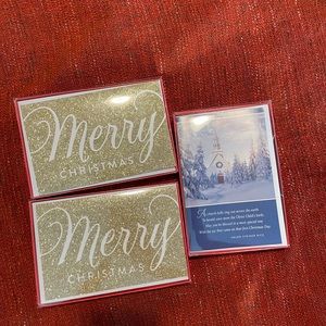 3 sets of Christmas cards & envelopes. 38 cards in total.